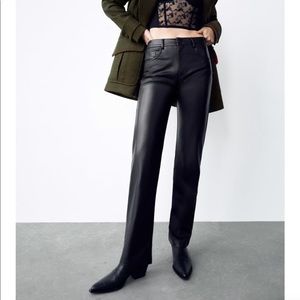 Zara leather pants